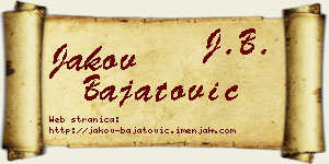Jakov Bajatović vizit kartica